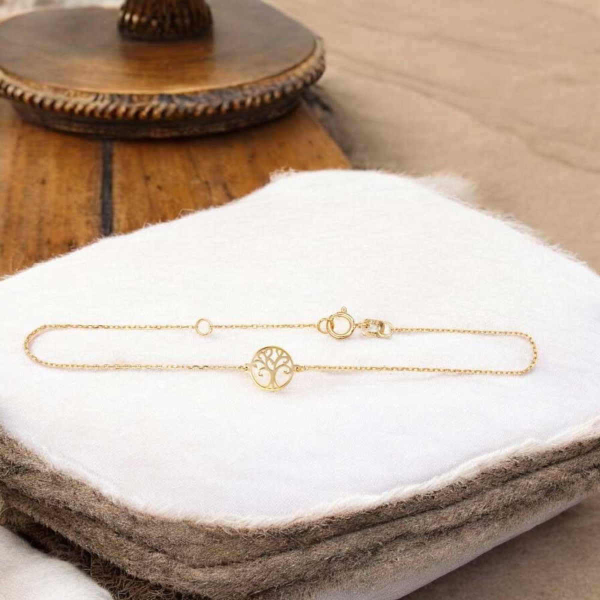L'ATELIER D'AZUR Bracelet Or Jaune - Arbre de Vie