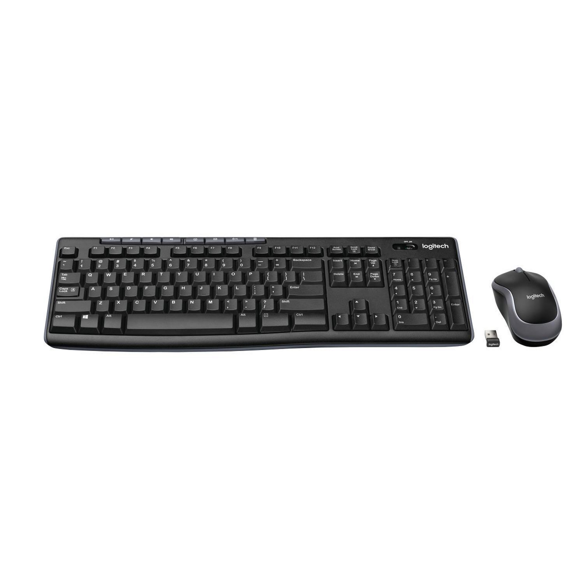 Voir la diapositive 3 : Logitech Logitech wireless combo mk270 clavier souris incluse usb qwertz allemand noir