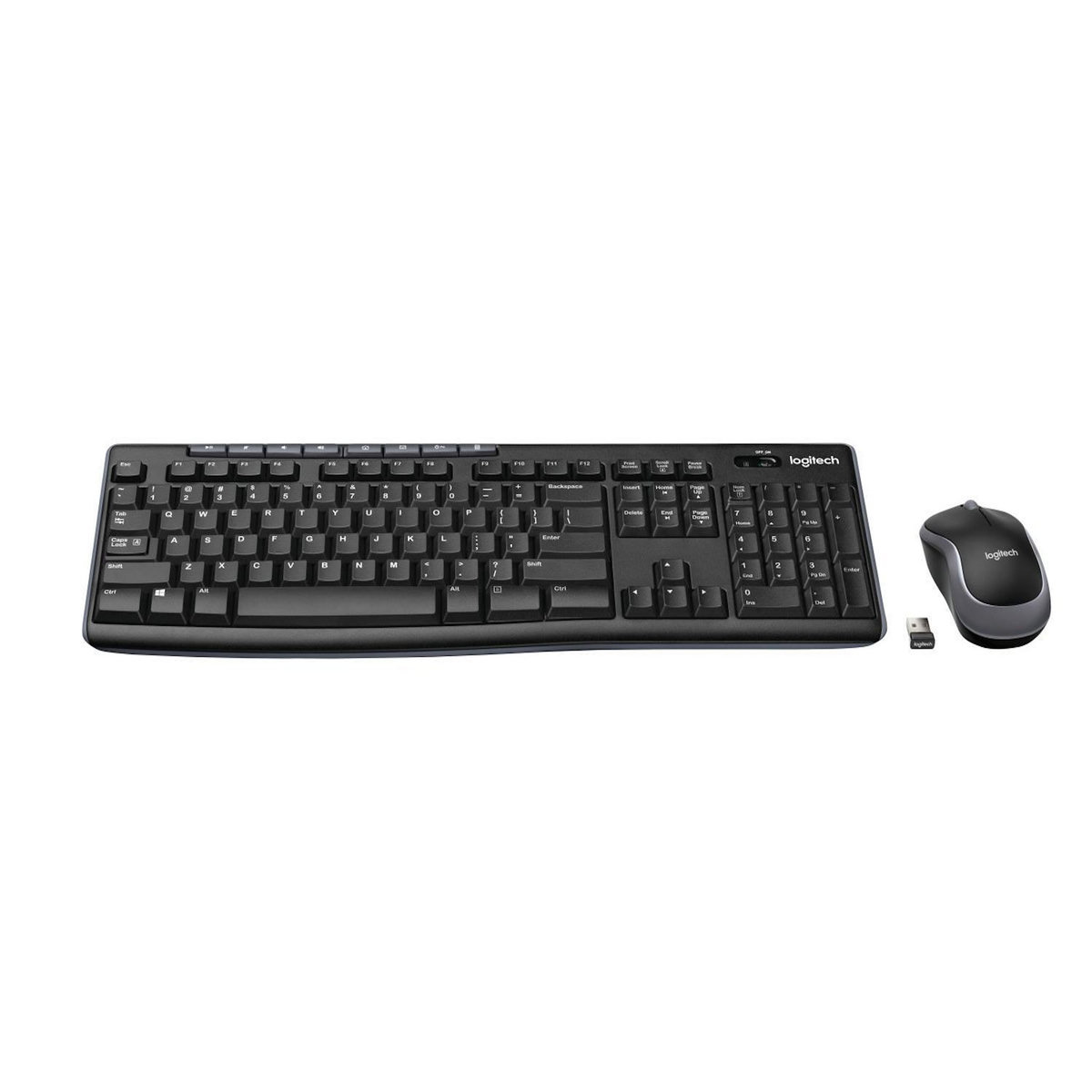 Logitech Logitech Wireless Combo MK270 clavier Souris incluse USB QWERTZ Allemand Noir