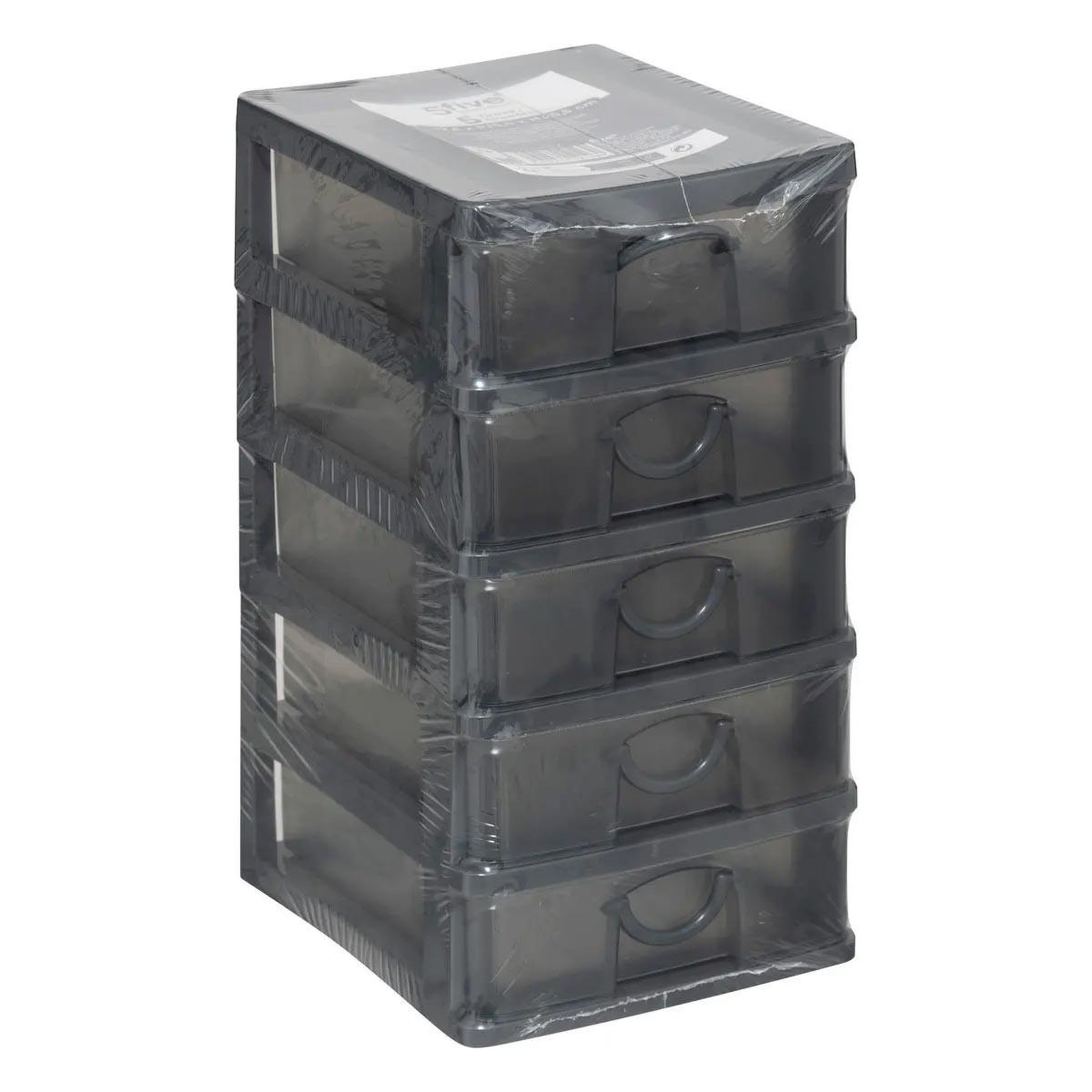 Voir la diapositive 3 : B BASIC & CO Module de Rangement  5 Tiroirs  26cm Gris