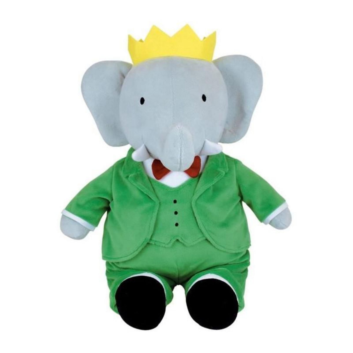 JEMINI Peluche - JEMINI - Peluche Éléphant Babar +/- 40 cm - En peluche douce - Idéale pour créer des histoires et décorer la cham