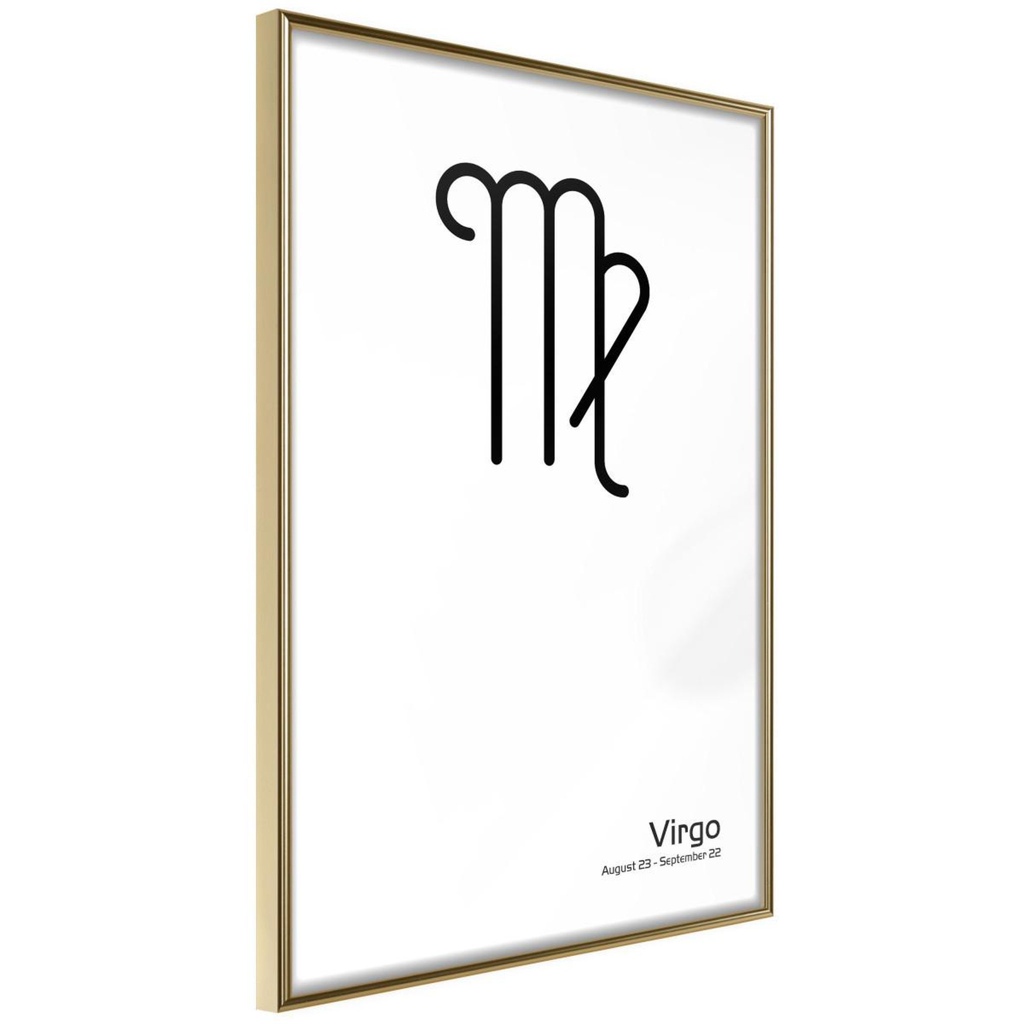 Voir la diapositive 1 : Paris Prix Affiche murale encadrée  zodiac virgo ii