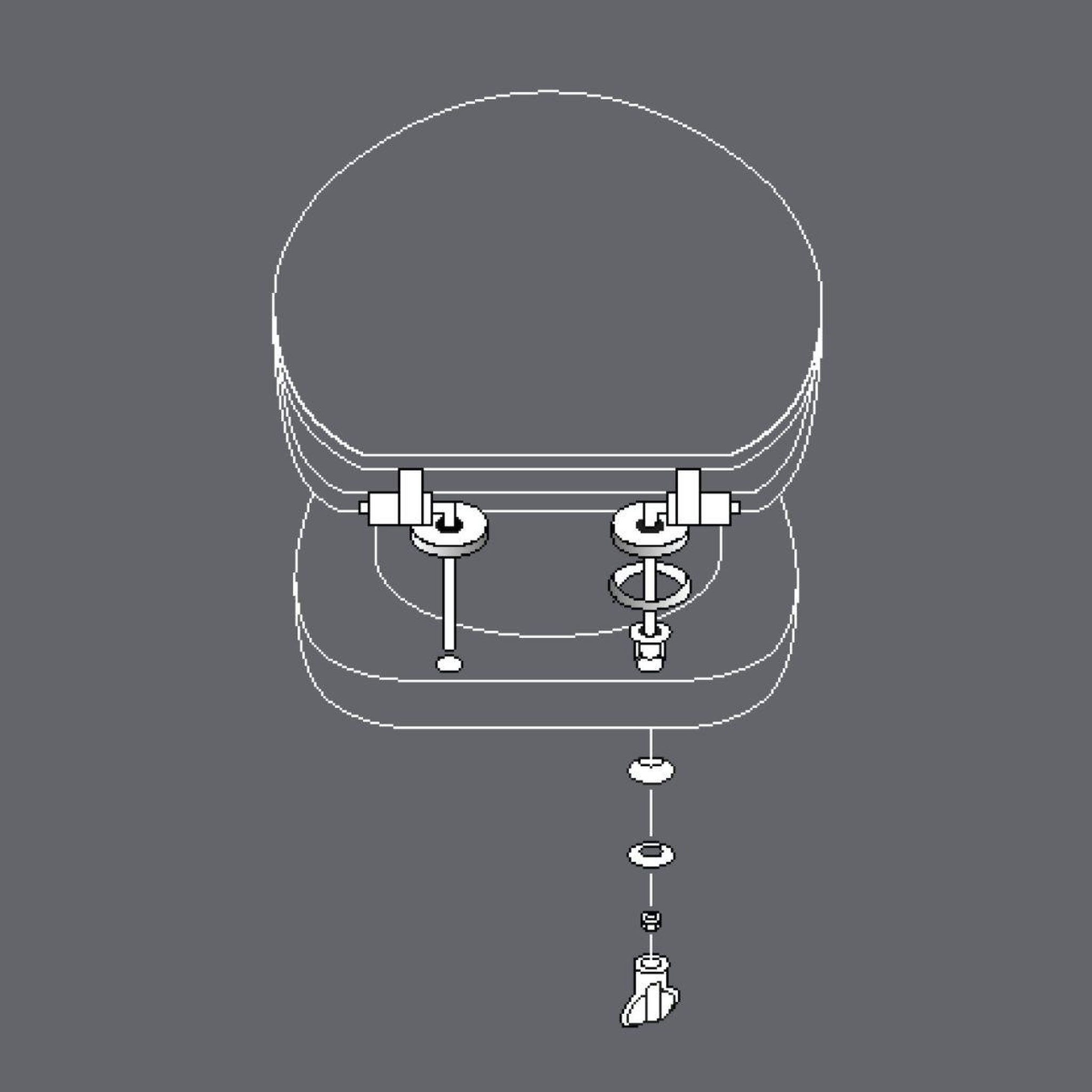 Voir la diapositive 6 : Douceur d'Intérieur Abattant wc imprimé  ginkoblue  45cm vert foncé