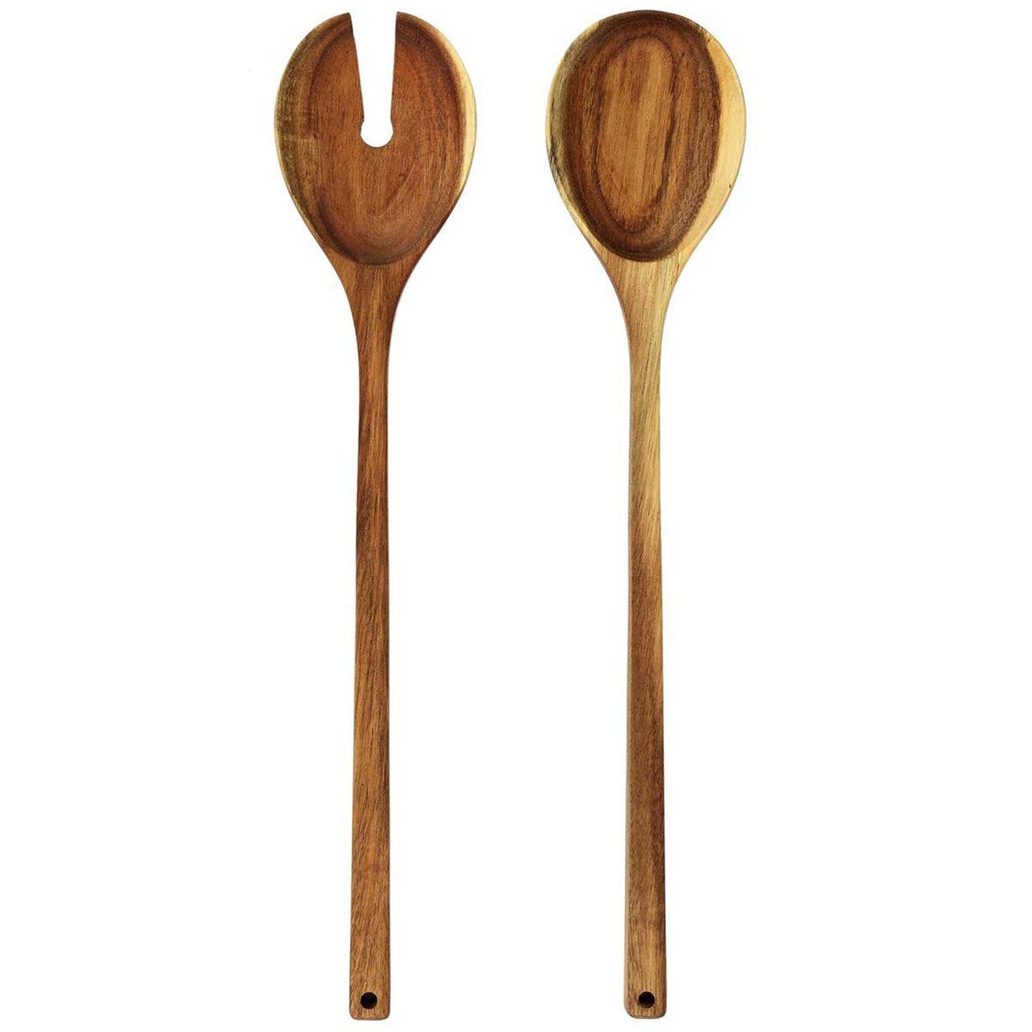 The Home Deco Factory Couverts de service  acacia  36cm marron