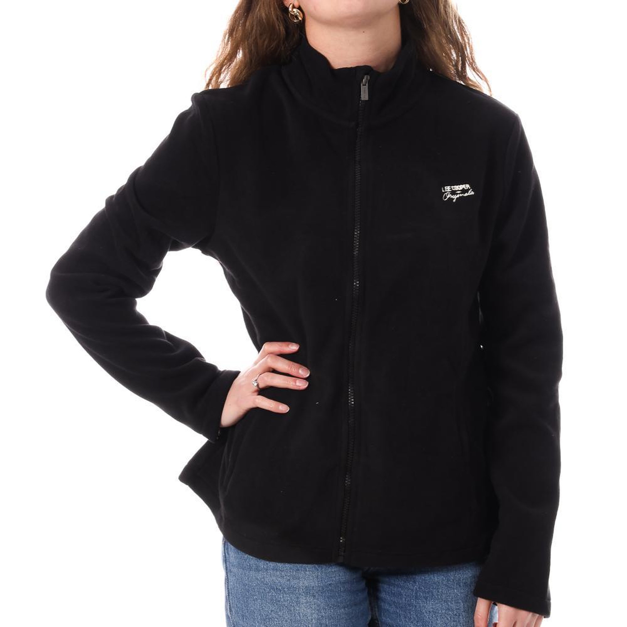 Lee Cooper Polaire Zippé  Femme Lee Cooper Ozaya 010675. Coloris disponibles : Noir