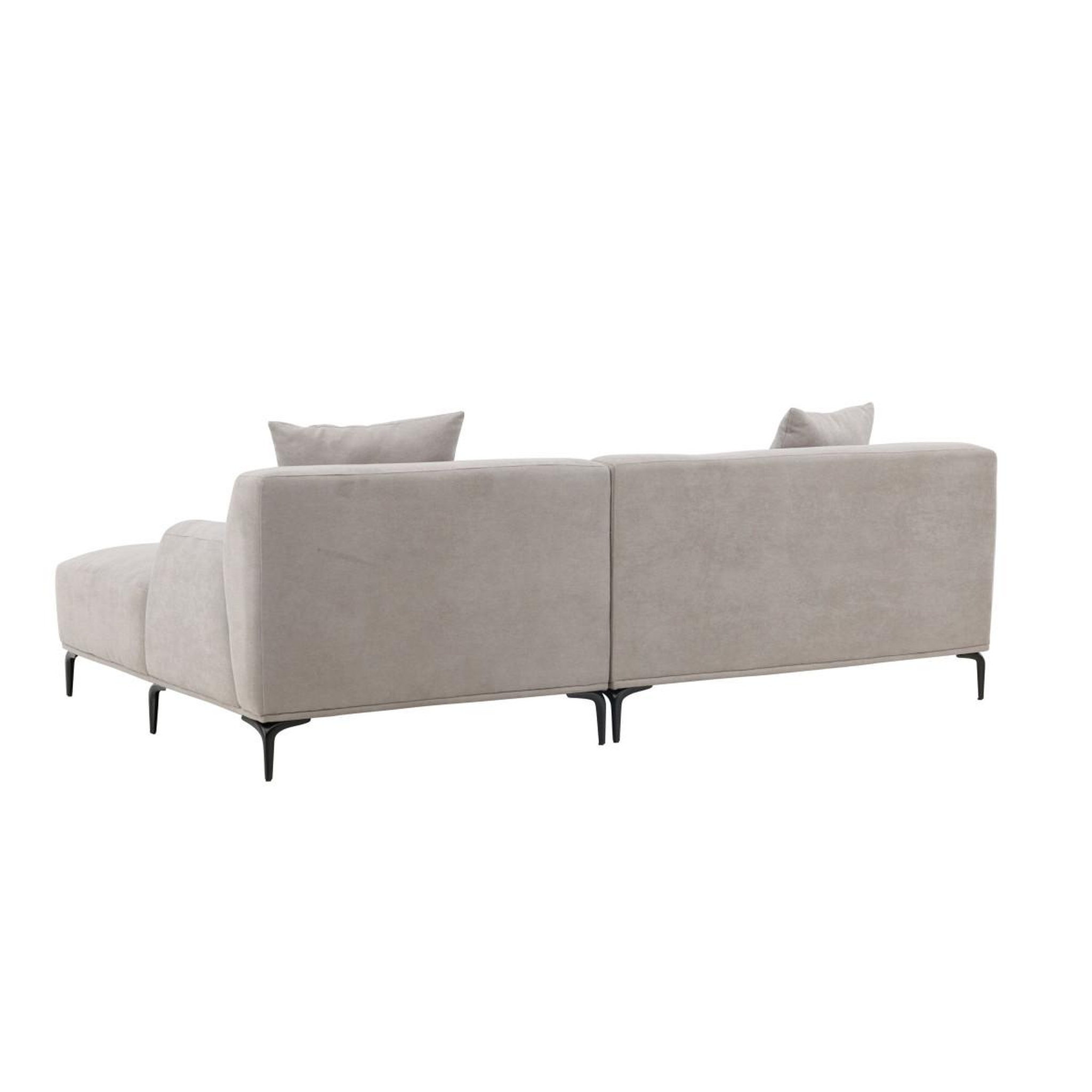 Voir la diapositive 6 : Paris Prix Canapé d'angle droit  viskan  242cm gris clair