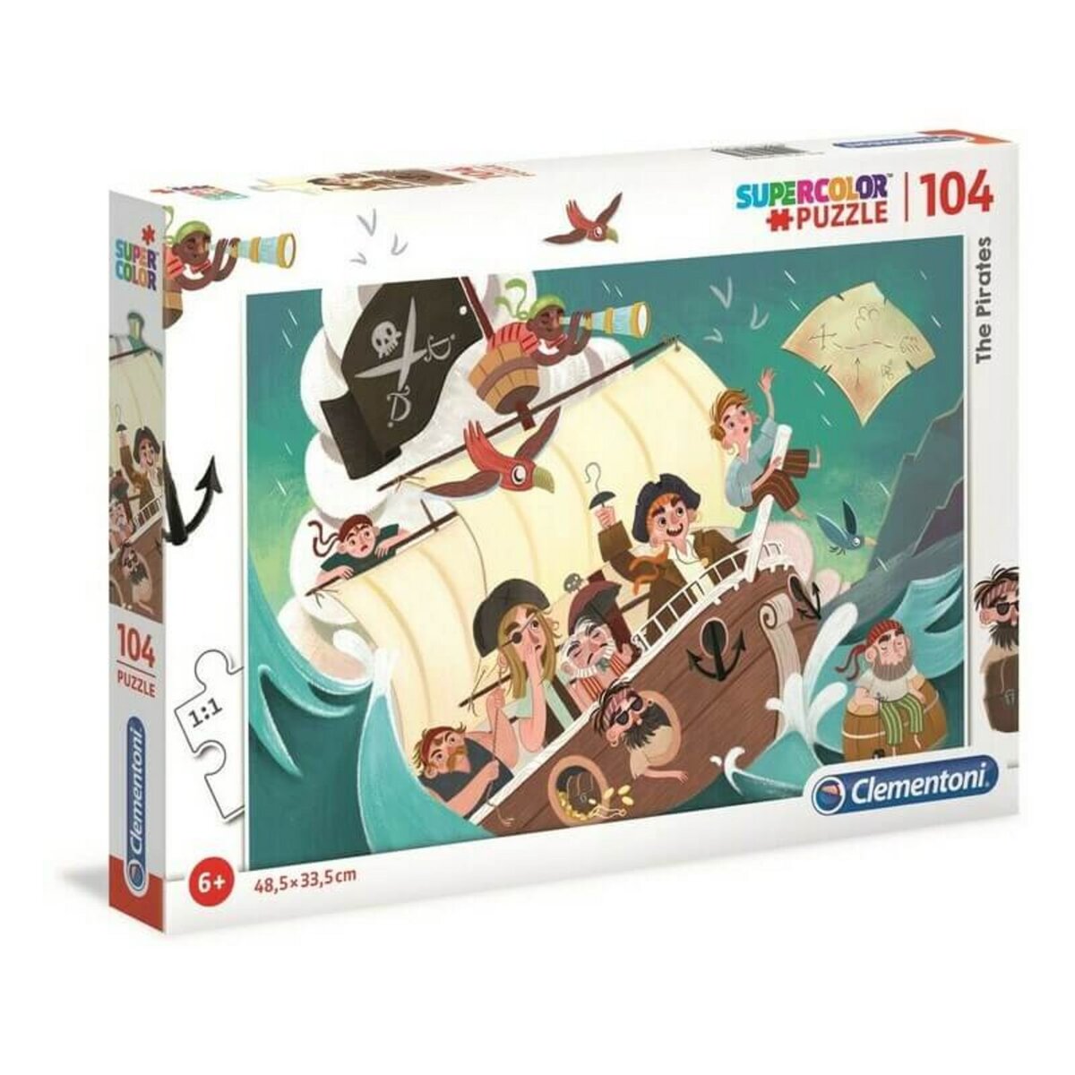 Educa Puzzle 2000 Pièces : Carte Des Pirates