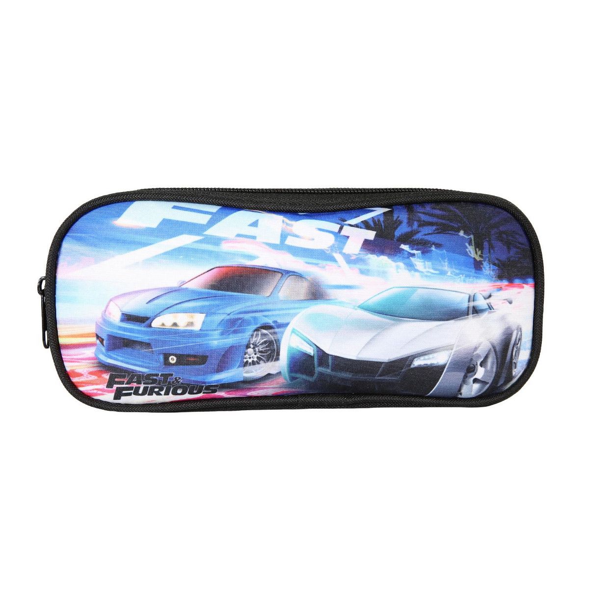 Bagtrotter Fast & Furious - Trousse rectangulaire noire, 2 compartiments  - Bagtrotter