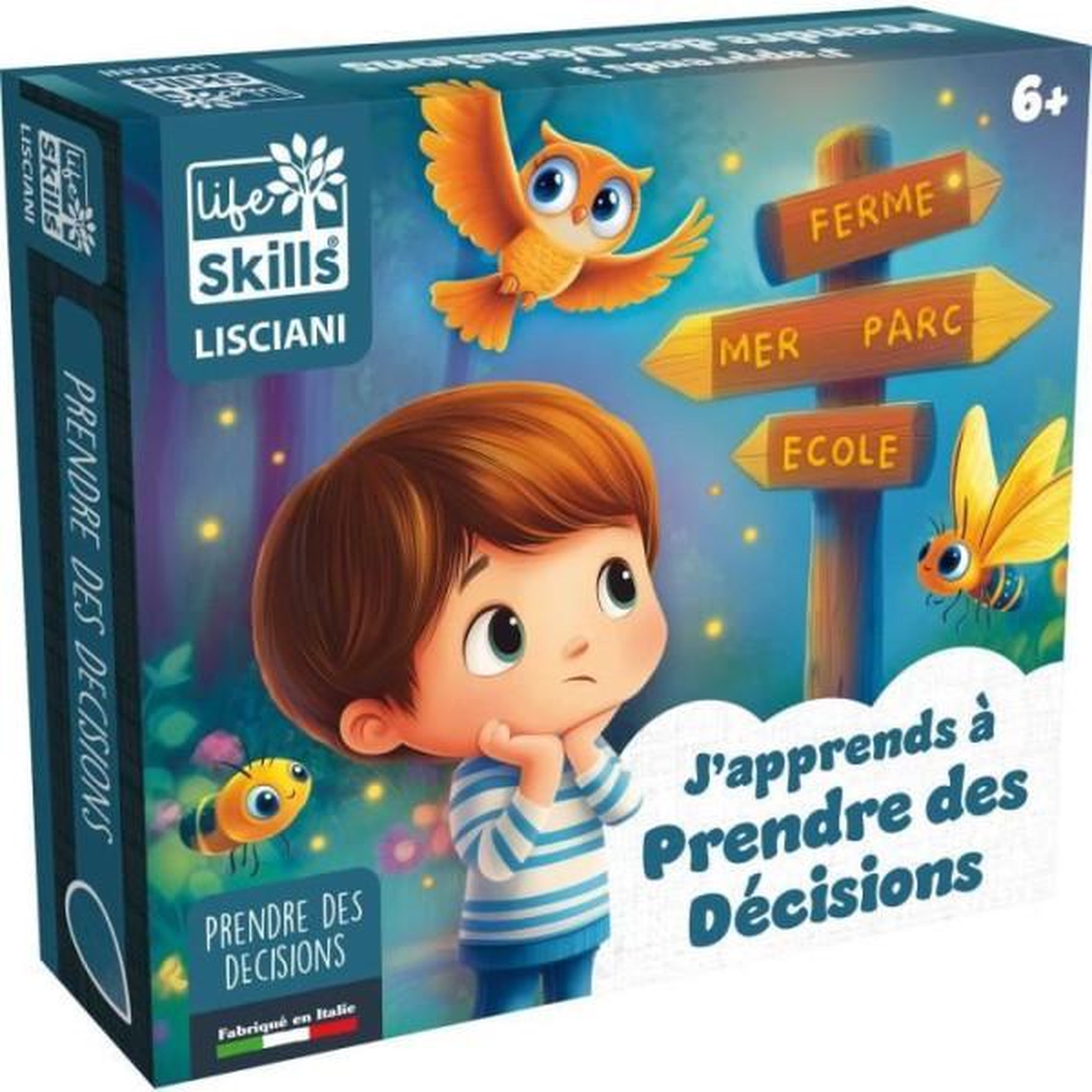 LISCIANI GIOCHI Prise de décisions - Jeu de Plateau - LIFE SKILLS - Plateau illustré