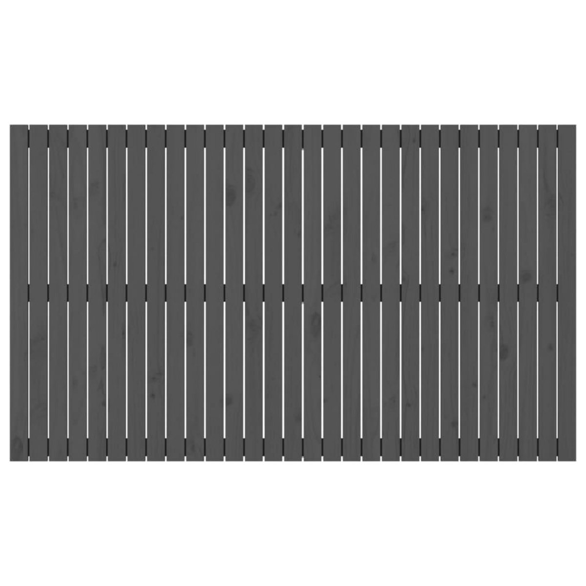 VIDAXL Tete de lit murale Gris 185x3x110 cm Bois massif de pin