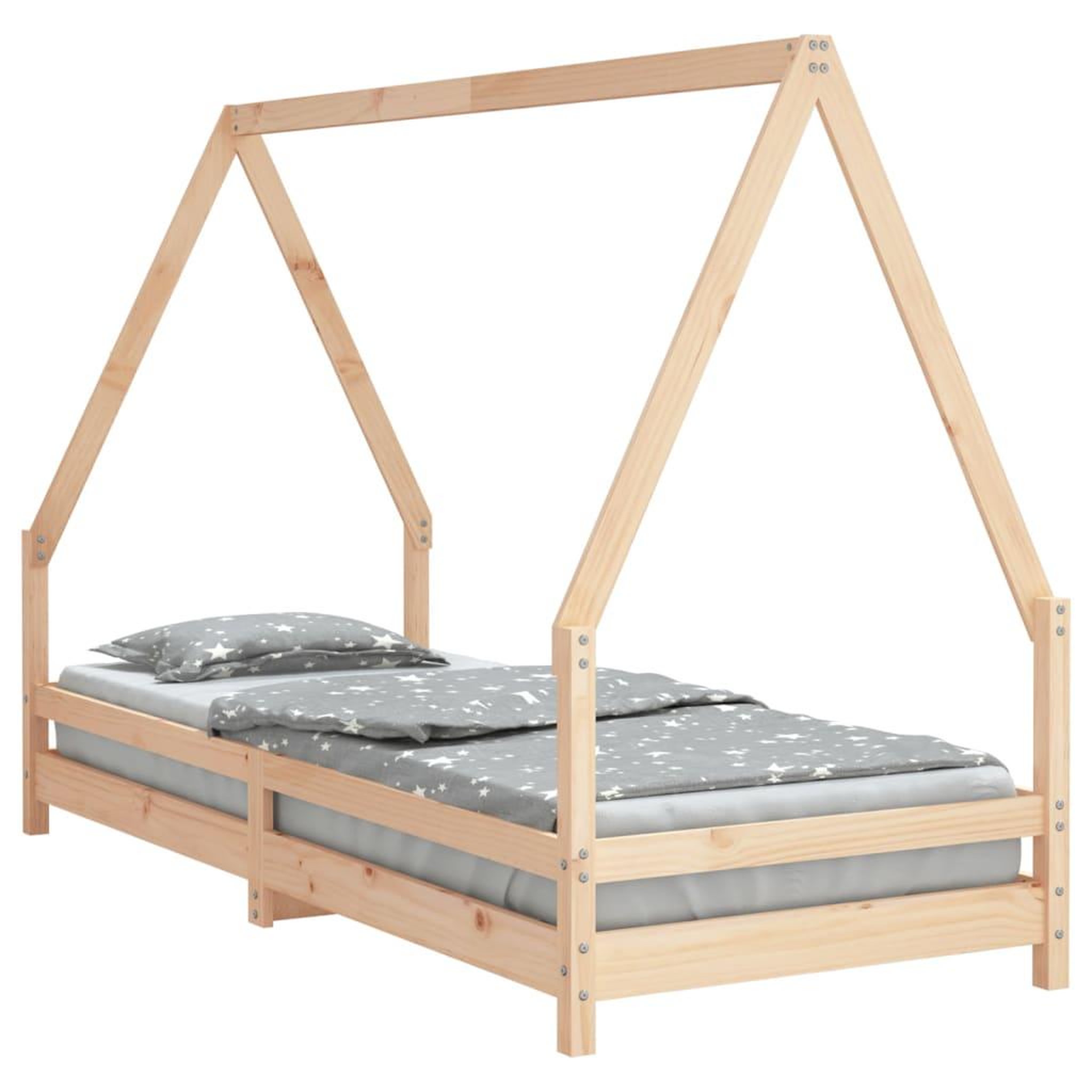 Voir la diapositive 2 : VIDAXL Cadre de lit pour enfants 80x200 cm bois de pin massif