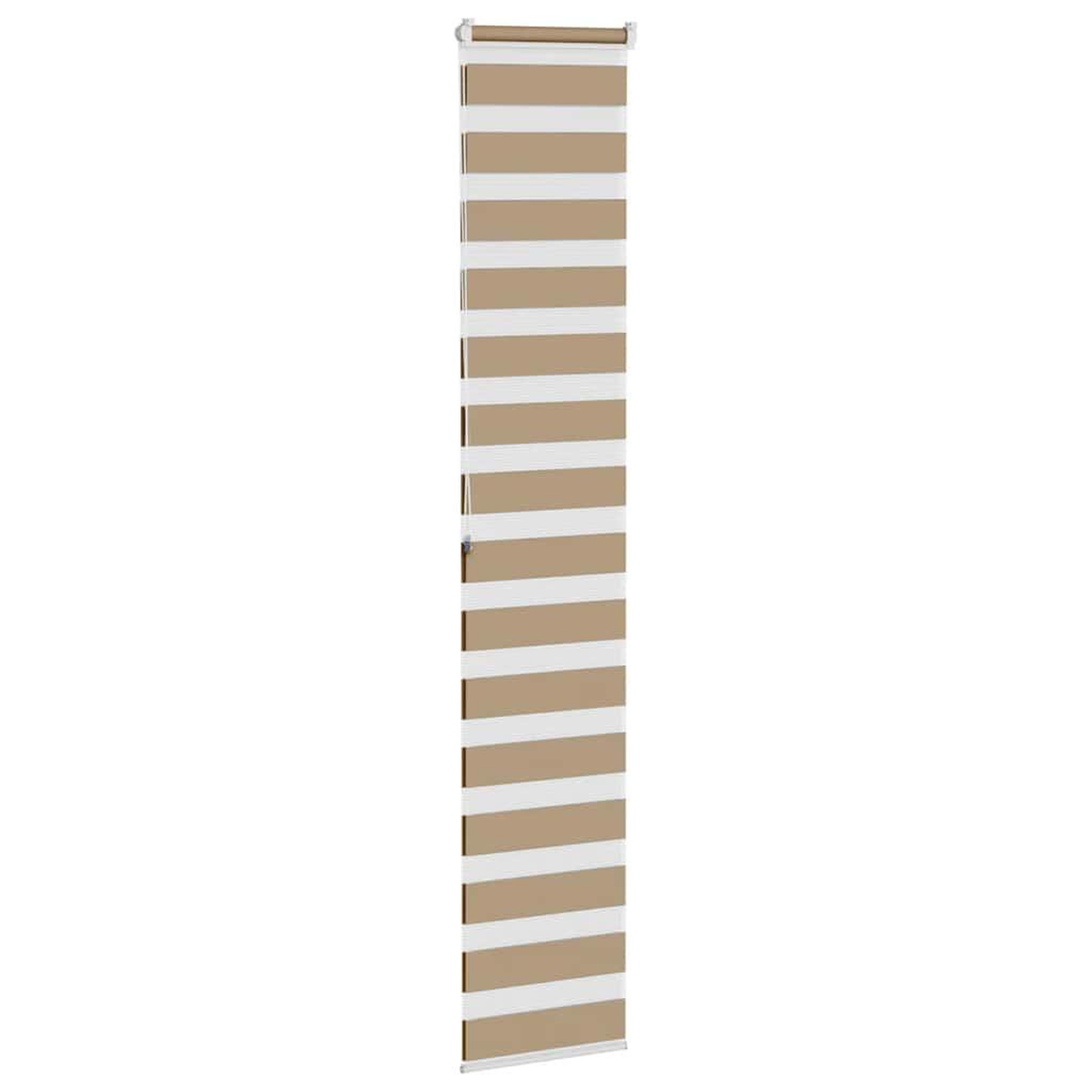 Voir la diapositive 4 : VIDAXL Store zebre marron sable largeur du tissu 40,9 cm polyester