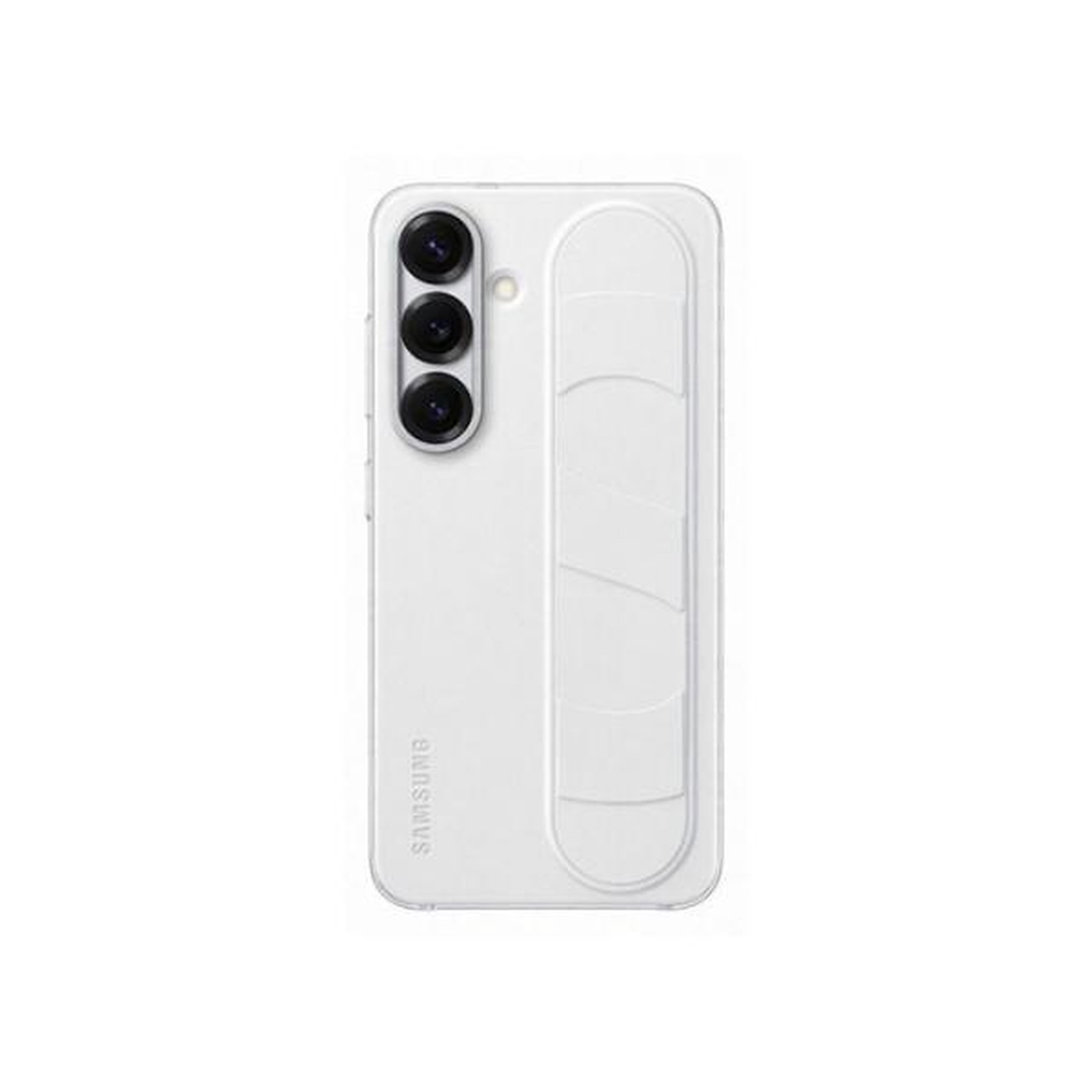 Samsung Coque avec laniere et support Galaxy S25 Blanc
