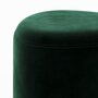 Voir la diapositive 5 : Rendez vous déco Pouf en velours vert - Emmy
