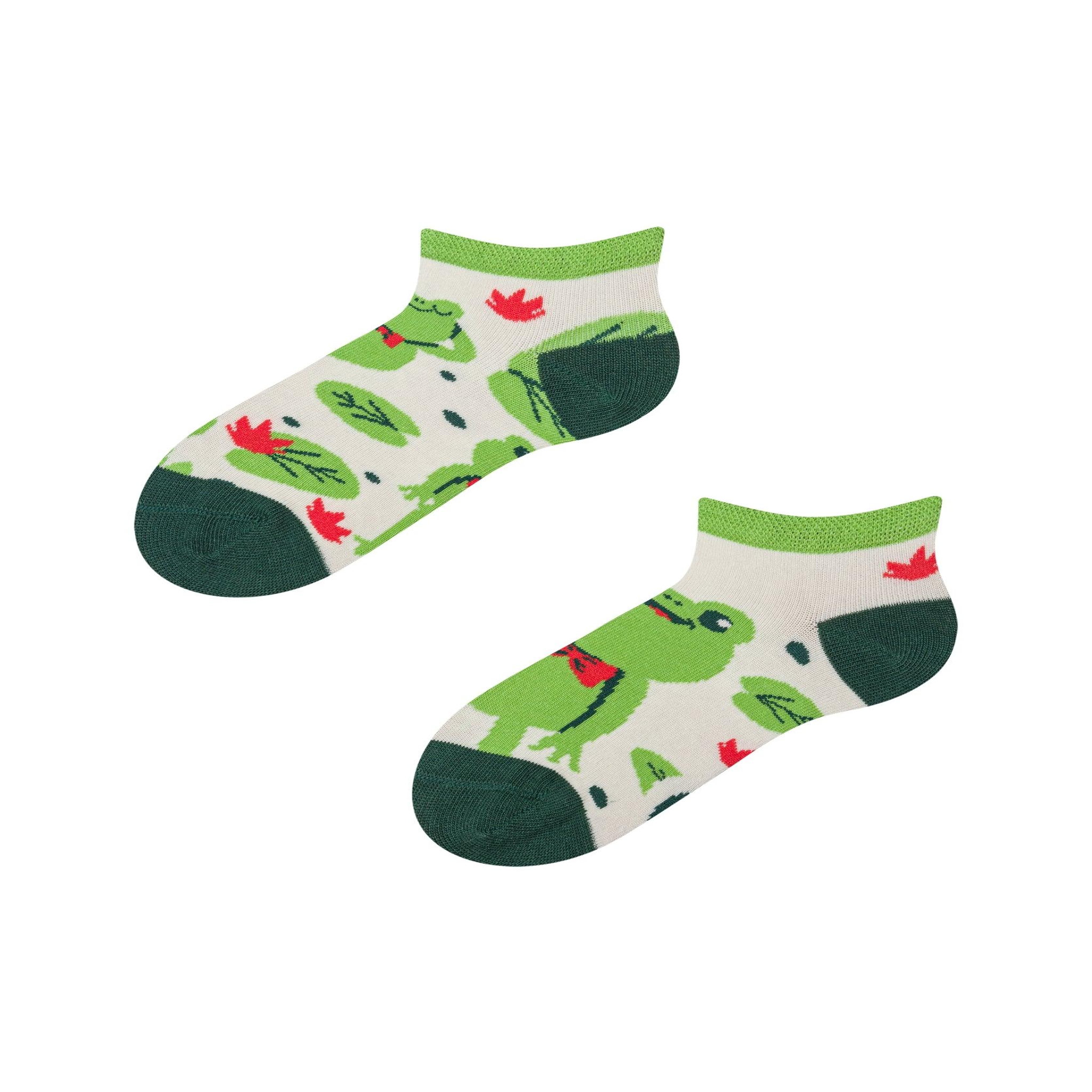 DEDOLES Socquettes enfants petite grenouille. Coloris disponibles : Multicolore