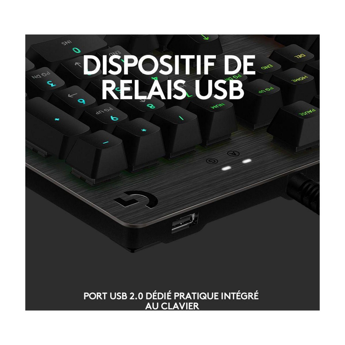 Logitech Clavier gamer G512 CARBON GX BLUE