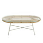 Voir la diapositive 2 : Paris Prix Table Basse de Jardin  Celeste  90cm Naturel & Blanc