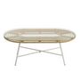 Voir la diapositive 2 : Paris Prix Table Basse de Jardin  Celeste  90cm Naturel & Blanc