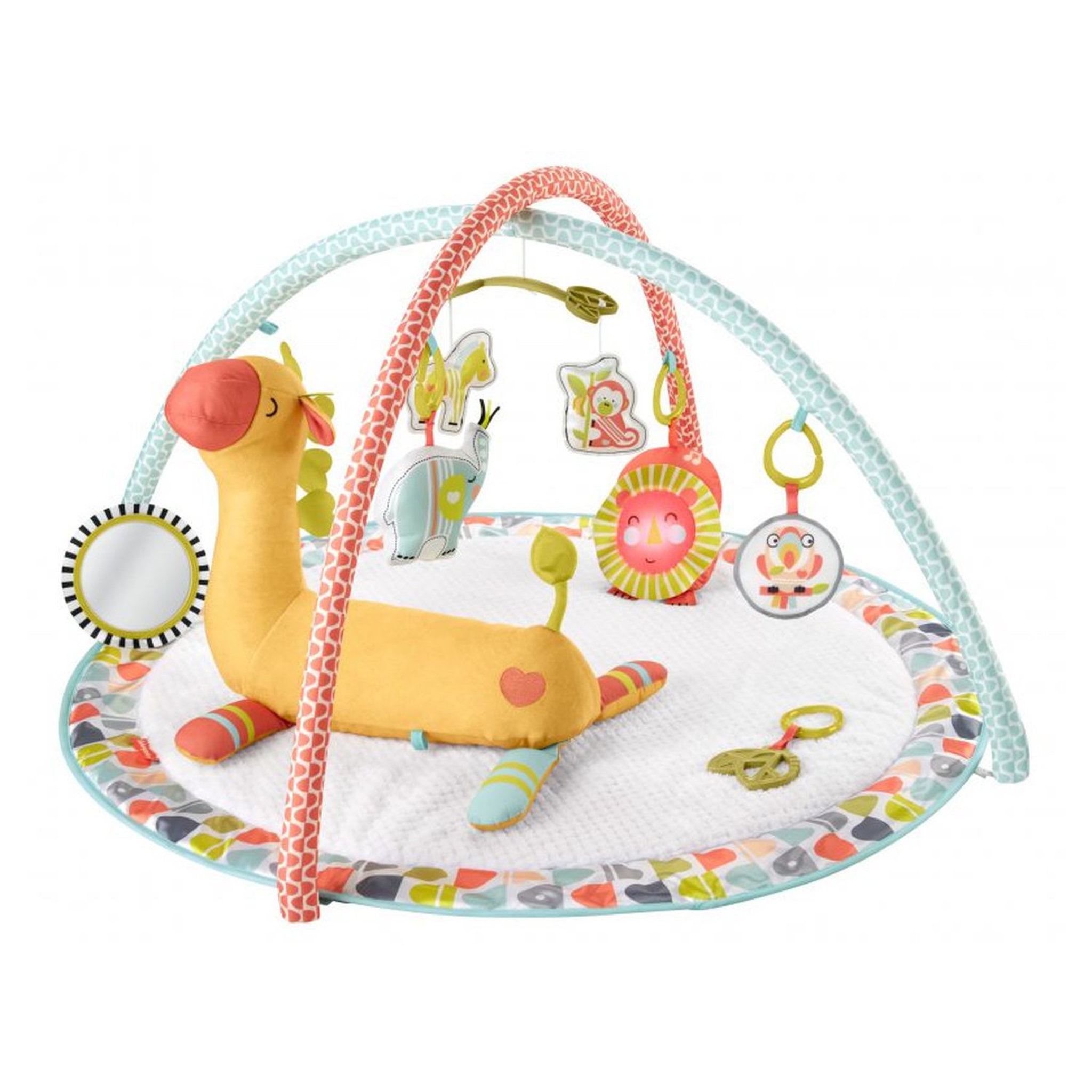 Voir la diapositive 1 : Fisher price Tapis d'activités et cousssin d'appui Girafe