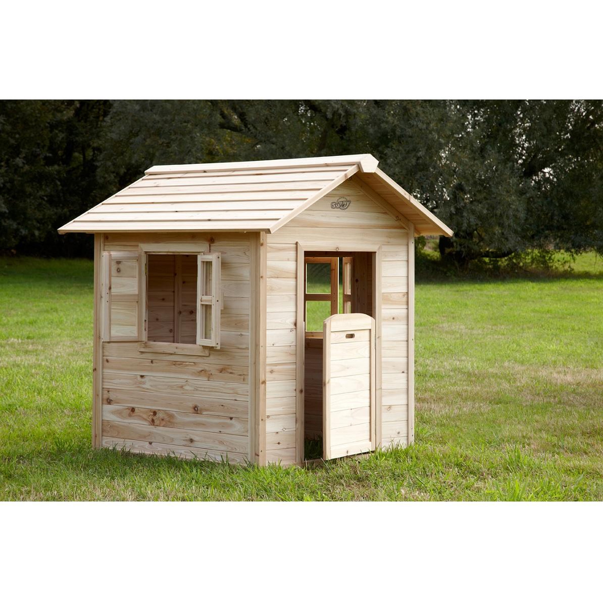 Voir la diapositive 1 : PRAGMA Cabane de jardin pour enfant - Bois - H1.33m - NOA