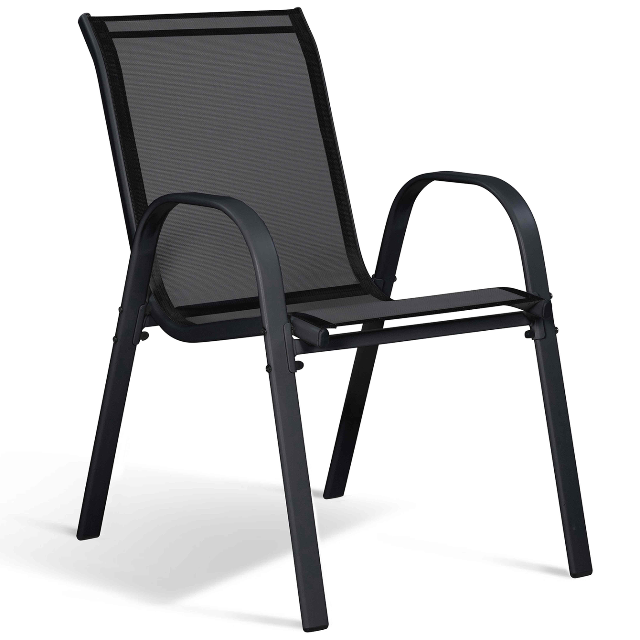 Voir la diapositive 4 : ID MARKET Salon de jardin poly table extensible 135-270 cm et 12 chaises bois et noir