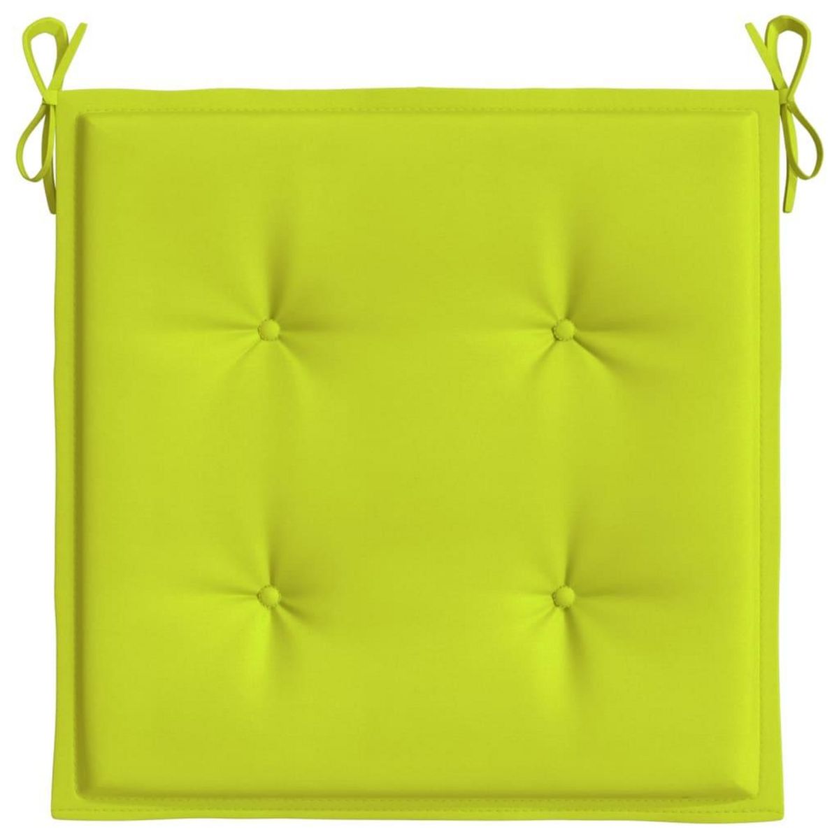 VIDAXL Coussins de chaise de jardin lot de 6 vert vif 50x50x3 cm