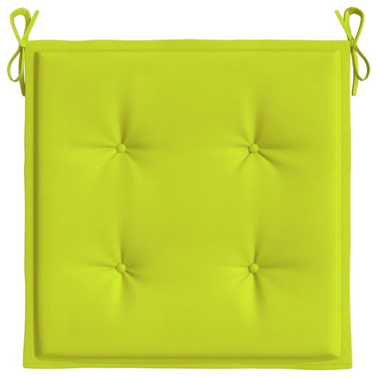VIDAXL Coussins de chaise de jardin lot de 6 vert vif 50x50x3 cm