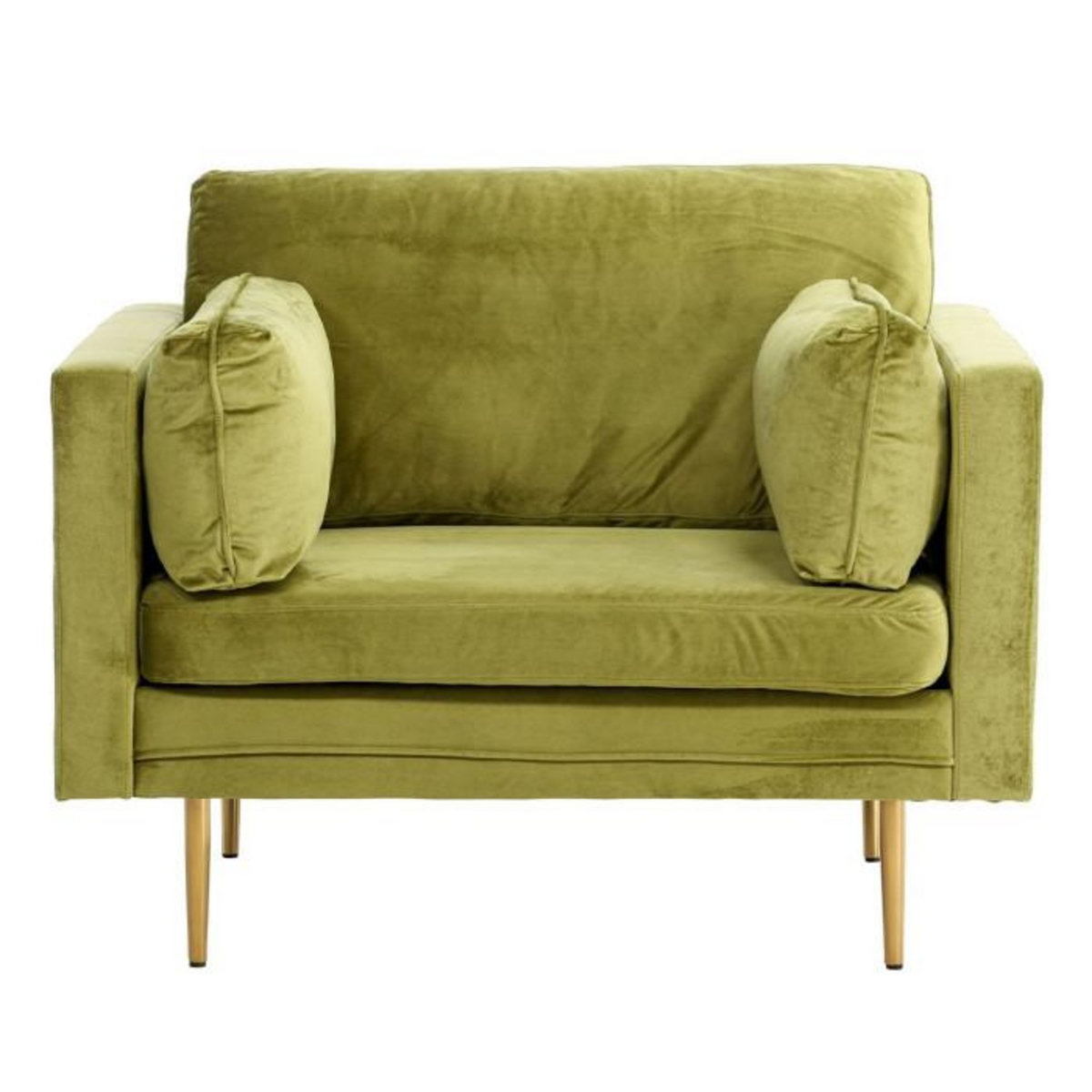 Paris Prix Fauteuil Design en Velours  Boom  110cm Vert