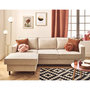 Voir la diapositive 1 : LISA DESIGN Jake - canapé d'angle gauche 4 places convertible avec coffre en tissu velours relief