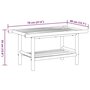 Voir la diapositive 6 : VIDAXL Table basse 70x40x35 cm bambou
