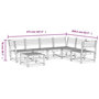 Voir la diapositive 6 : VIDAXL Salon de jardin 7 pcs Blanc Bois de pin massif