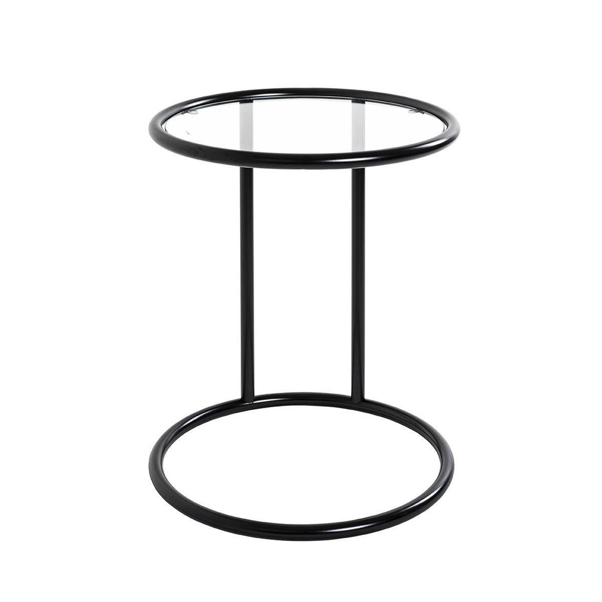Voir la diapositive 2 : Paris Prix Table d'appoint verre  blaise  55cm noir