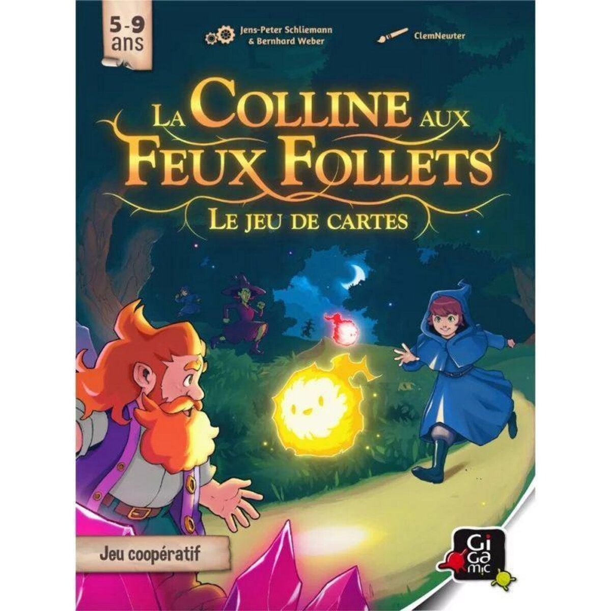 Gigamic Jeu d'ambiance Gigamic La Colline aux Feux Follets Le Jeu de Cartes
