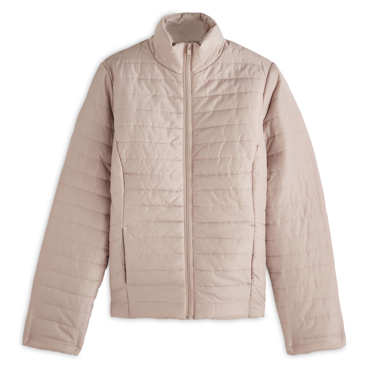 INEXTENSO Doudoune taupe zippé femme