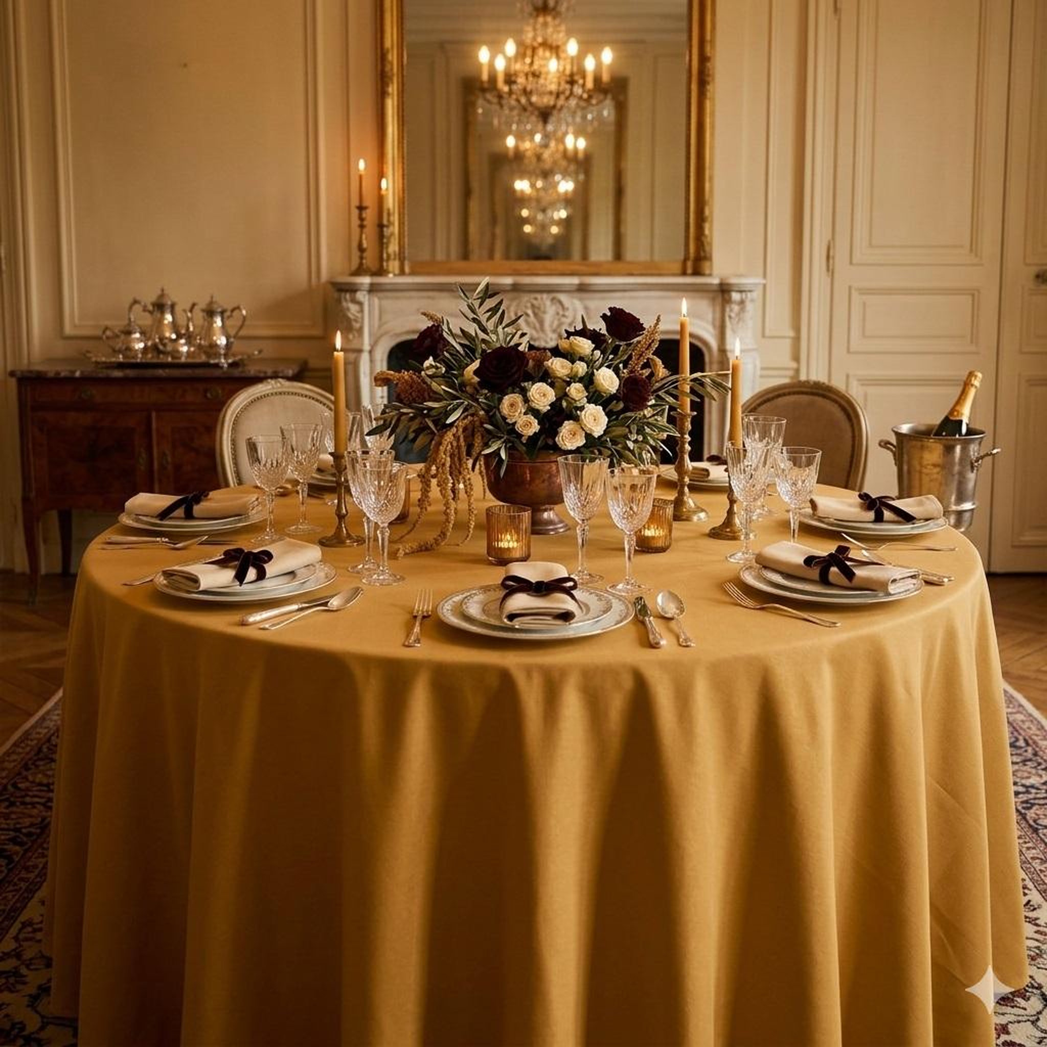 Voir la diapositive 3 : Eden Nappe ronde nelsonn design et moderne