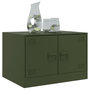 Voir la diapositive 4 : VIDAXL Table basse vert olive 67x50x44 cm acier