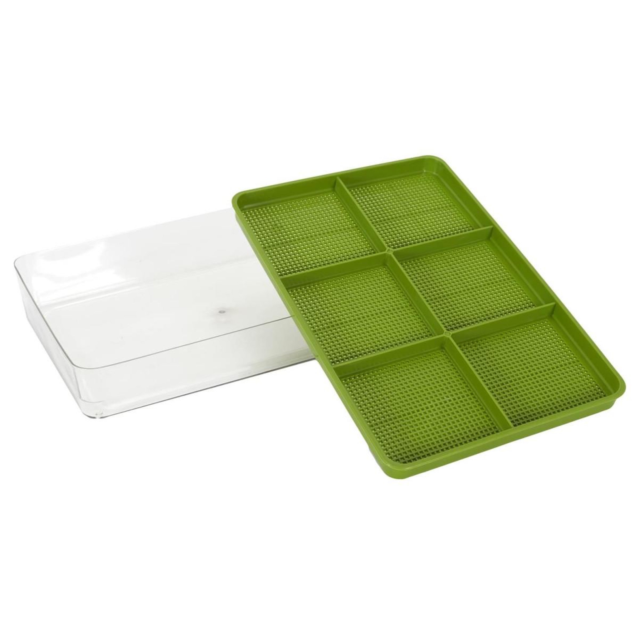 Voir la diapositive 3 : COOK CONCEPT Plateau de germination  graines  30cm vert