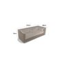 Voir la diapositive 3 : Nortene Housse de protection pour canapé 3 places COVERTOP - Taupe - 230 x 100 x 70 cm