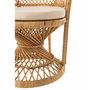 Voir la diapositive 4 : Paris Prix Fauteuil Design en Rotin  Poan  133cm Naturel
