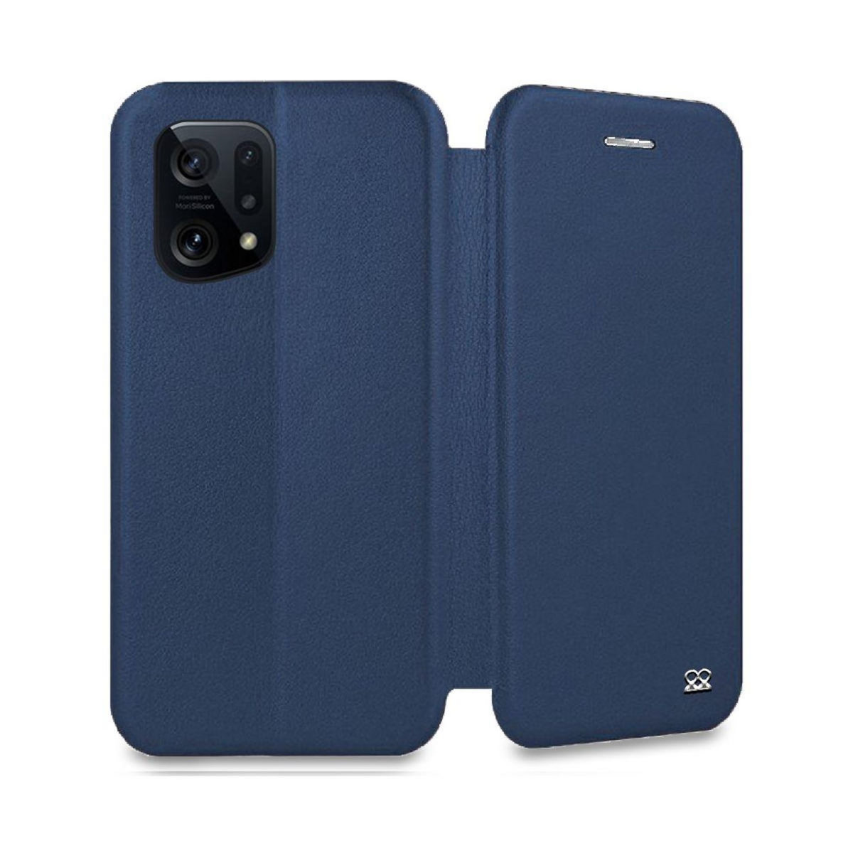 IBROZ Etui Oppo Find X5 Etui Cuir Bleu