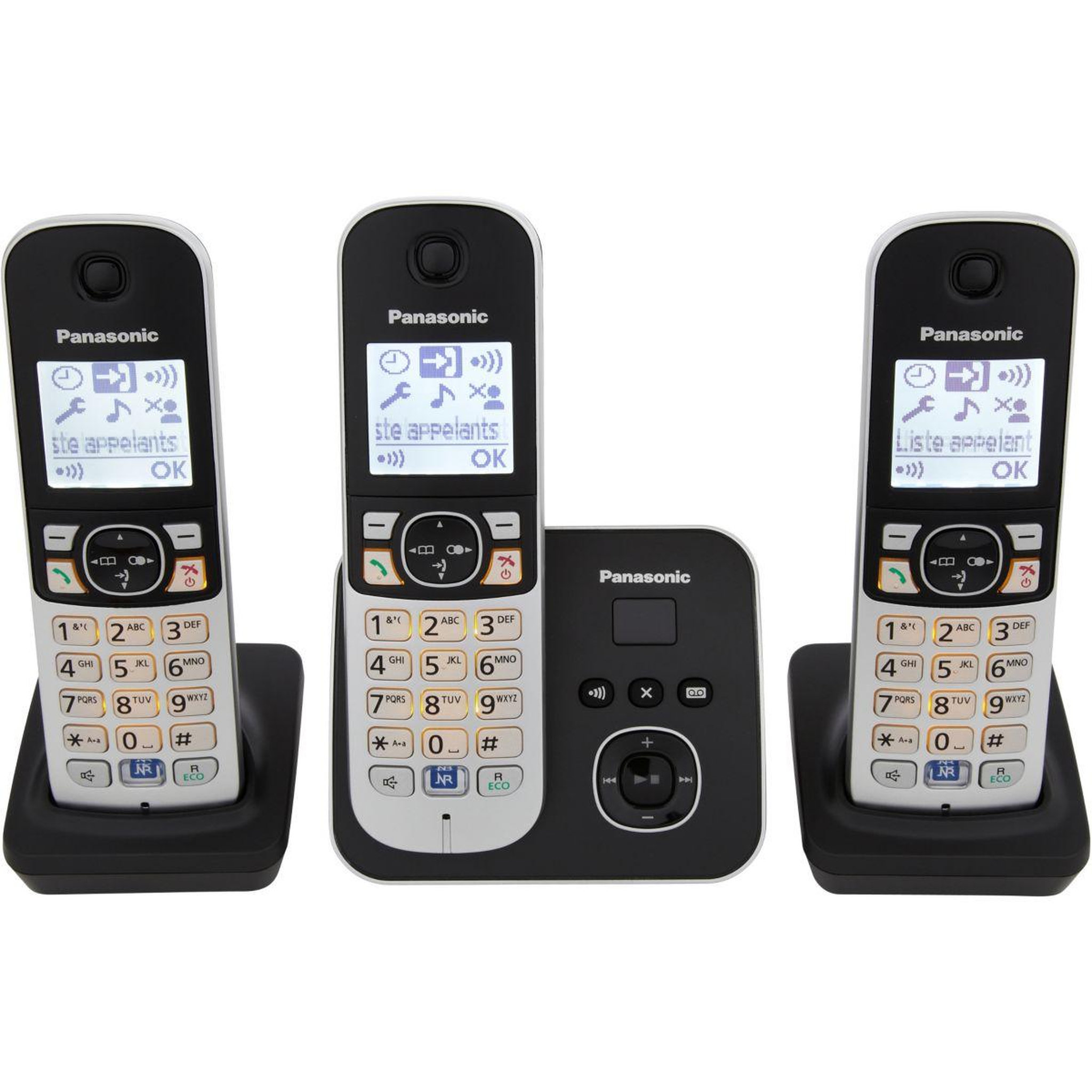 Voir la diapositive 2 : PANASONIC Téléphone sans fil KX-TG6823