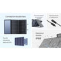 Voir la diapositive 3 : ECOFLOW Panneau solaire 220W silicium monocristallin ECOFLOW IP68