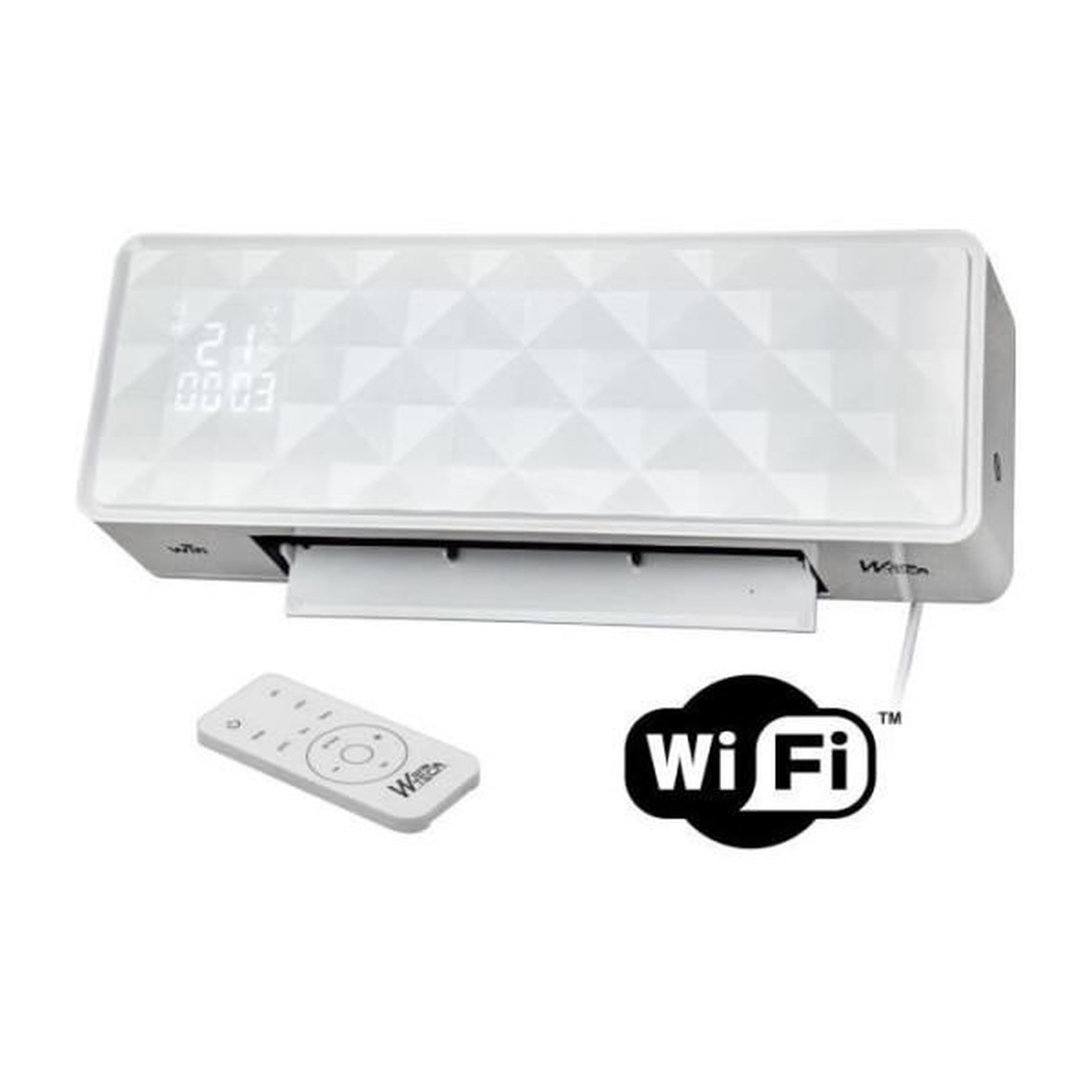 Warmtech Radiateur Chauffage électrique mural - 2000W - WARM TECH - Céramique - WiFi - 240V - Jusqu'a 50m3 - Blanc