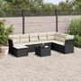 Voir la diapositive 1 : VIDAXL Salon de jardin 9 pcs avec coussins noir resine tressee