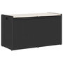 Voir la diapositive 1 : VIDAXL Banc de rangement exterieur coussin noir 100 cm resine tressee