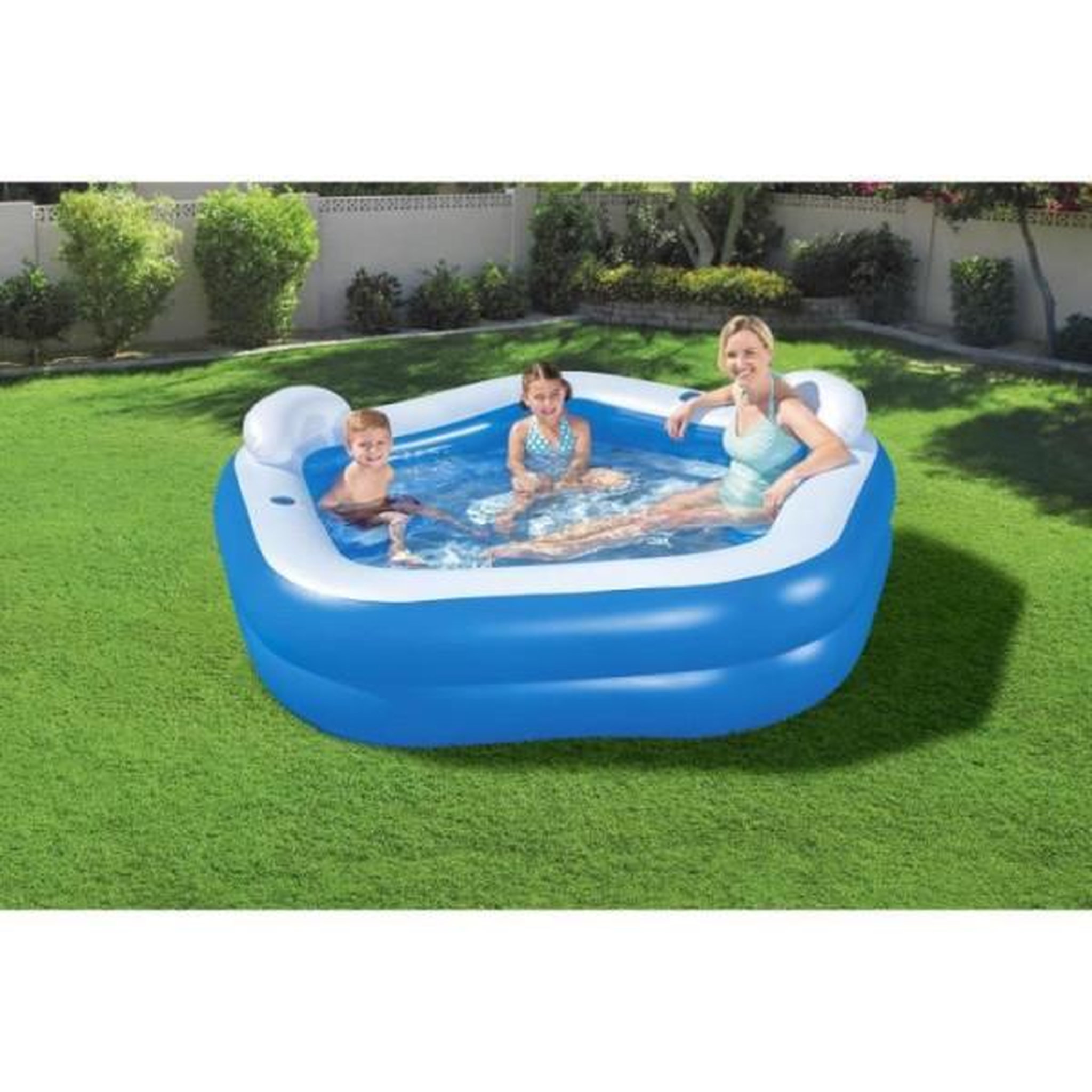 Voir la diapositive 6 : BESTWAY Piscine gonflable - bestway - family fun - 2 anneaux - 575l
