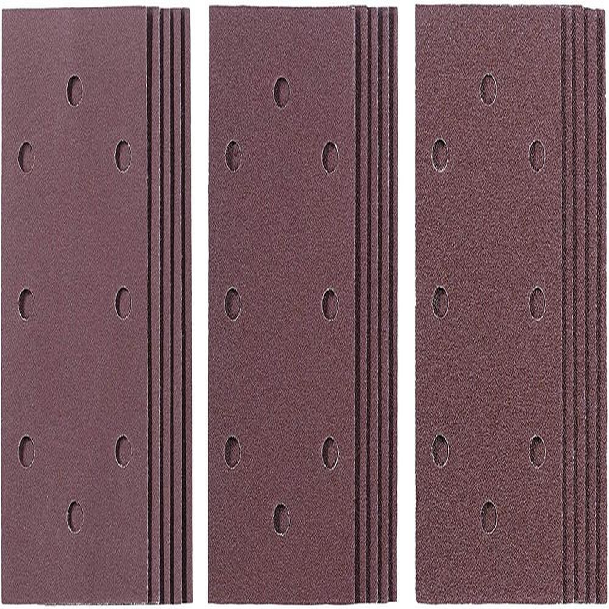 KWB Lot de 15 feuilles de papier abrasif 187 x 93 mm pour ponceuse orbitale