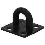 SUKI Oeil sur platine acier zingue noir Magnodur 38x38x30, SUKI