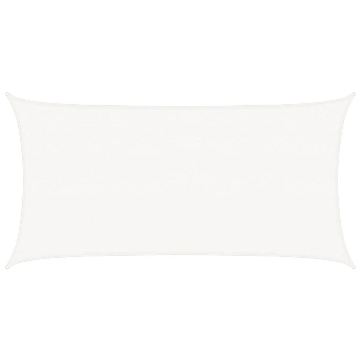 VIDAXL Voile d'ombrage 160 g/m^2 Blanc 2,5x4,5 m PEHD