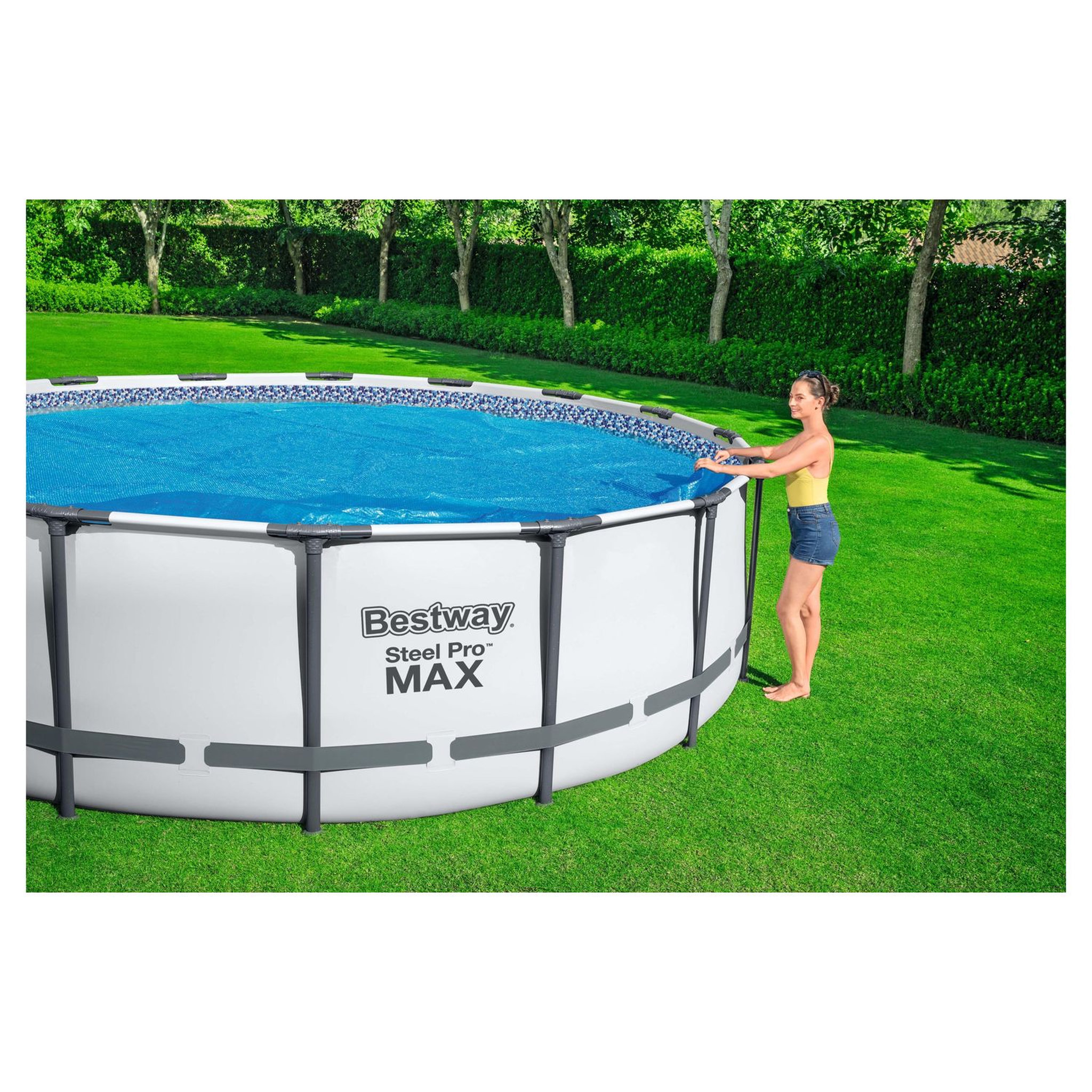 Voir la diapositive 2 : BESTWAY Bâche solaire pour piscine 3,66 m